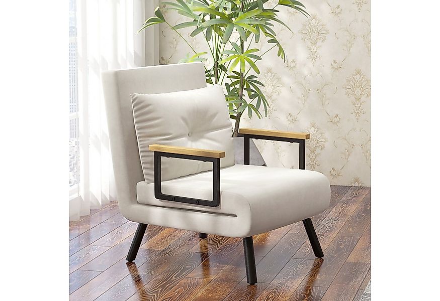 HOMCOM Schlafsofa Schlafcouch mit Bettfunktion, Verstellbare Sessel 1 Teile günstig online kaufen