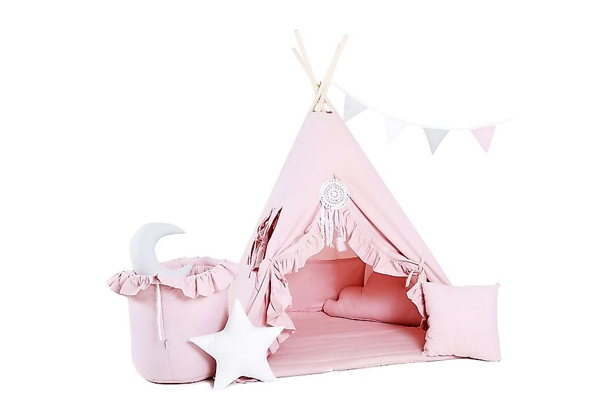 Rainbow Kids Tipi-Zelt Kinderzelt Spielzelt Teepee mit Fenster, Personen: 2 günstig online kaufen