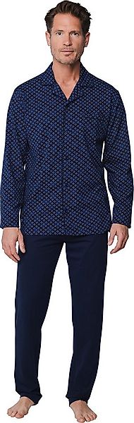 Pastunette Schlafanzug Herren Pyjama geknöpft (2 tlg) Baumwolle günstig online kaufen