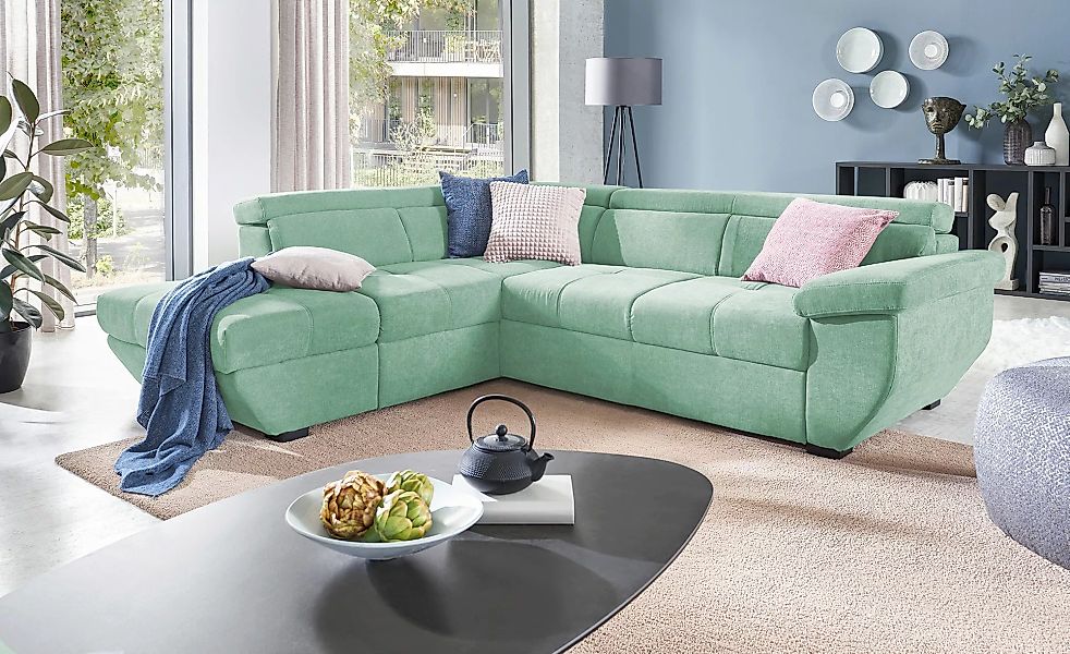 uno Ecksofa  Formula ¦ grün ¦ Maße (cm): B: 262 H: 79 T: 224.0 Polstermöbel günstig online kaufen