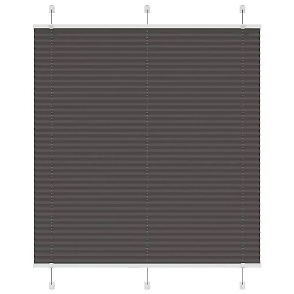 vidaXL Plissee Schwarz 115x150 cm Stoffbreite 114,4 cm Polyester 4015146 günstig online kaufen