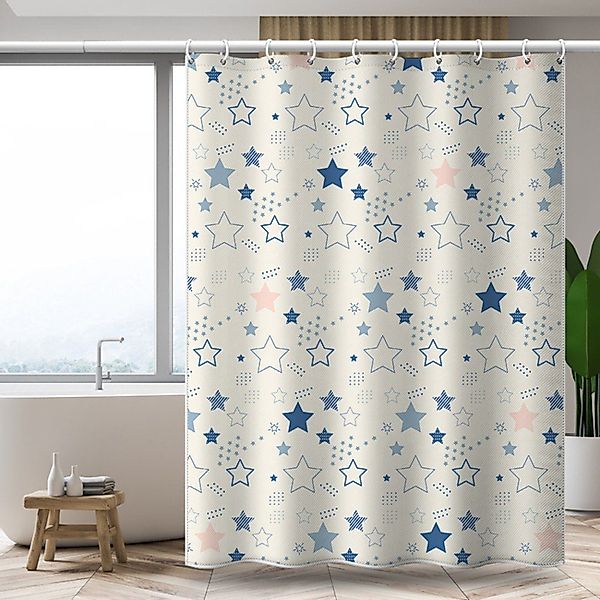 BYSURE Duschvorhang Breite 120 cm, Sterne günstig online kaufen