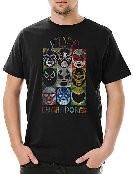 Urban Backwoods Print-Shirt Luchadores Herren T-Shirt günstig online kaufen