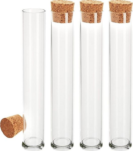 VBS Dekovase Reagenzgläser mit Korken, 4 Stück günstig online kaufen