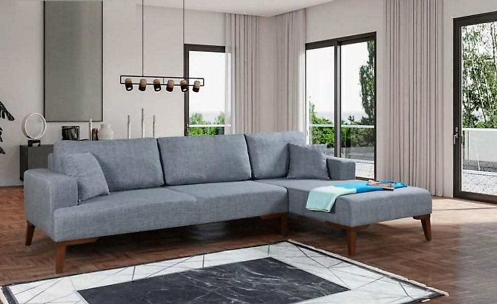 JVmoebel Ecksofa Designer Ecksofa Sofa Textil Couch Modernes Polstersofa Mö günstig online kaufen