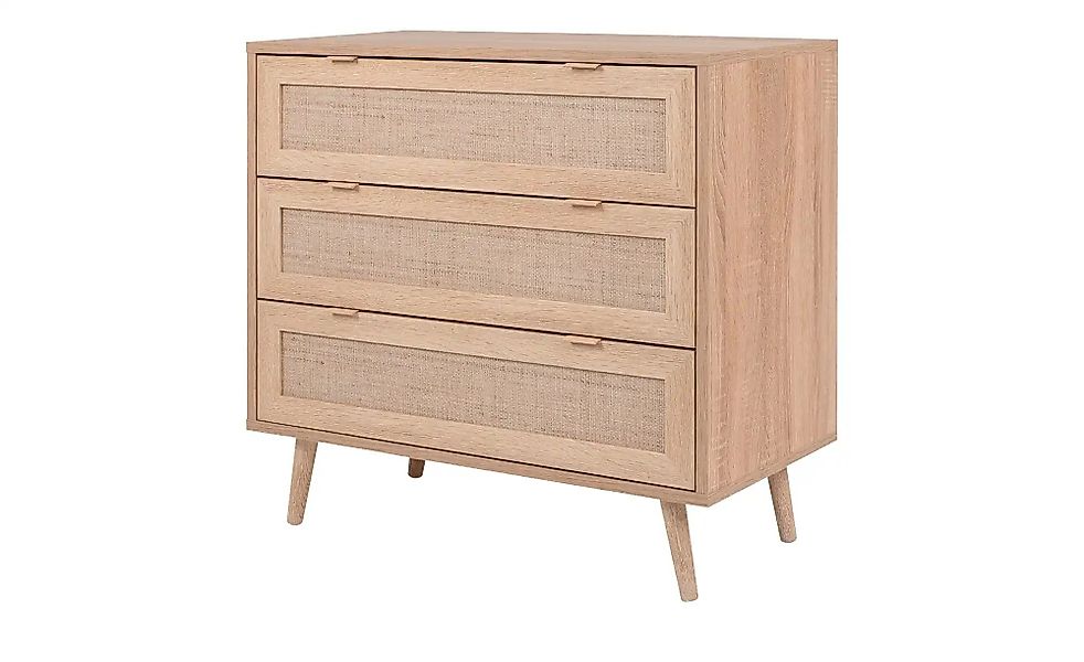 Kommode mit 3 Schubkästen Rafia ¦ holzfarben ¦ Maße (cm): B: 80 H: 79,8 T: günstig online kaufen
