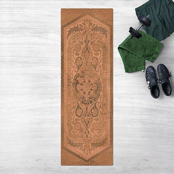 Kork-Teppich Holzpaneel Persisch Vintage IV günstig online kaufen