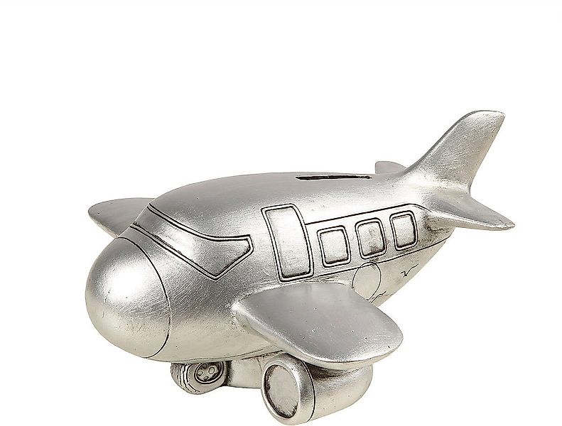 Ambiente Haus Spardose Flugzeug, silberfarben, (1-tlg), Sparschwein, Retro- günstig online kaufen