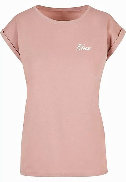 Merchcode T-Shirt Merchcode Damen Ladies Flowers Bloom Extended Shoulder Te günstig online kaufen