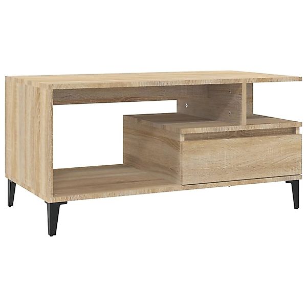 vidaXL Couchtisch Sonoma-Eiche 90x49x45 cm Holzwerkstoff 819623 günstig online kaufen