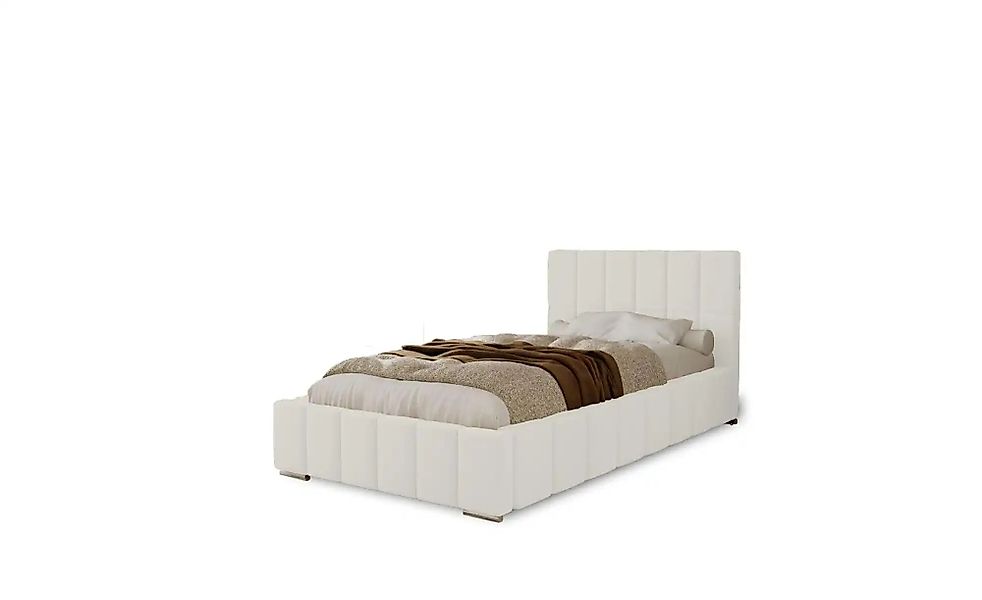 Polsterbett mit Stauraum  Ayr ¦ weiß ¦ Maße (cm): B: 95 H: 100 Betten > Pol günstig online kaufen