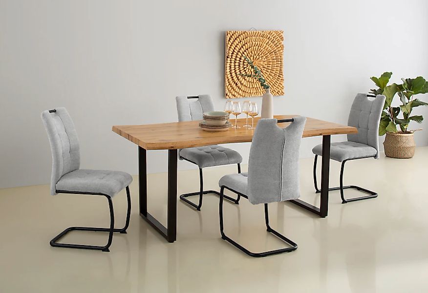 HELA Freischwinger "LEONA Esszimmerstuhl" () 4 Stk.Küchenstuhl, für den Ess günstig online kaufen