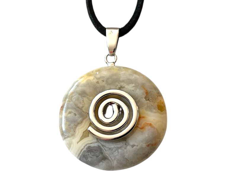 Steinfixx® Lange Kette echter Edelsteindonut 30 günstig online kaufen