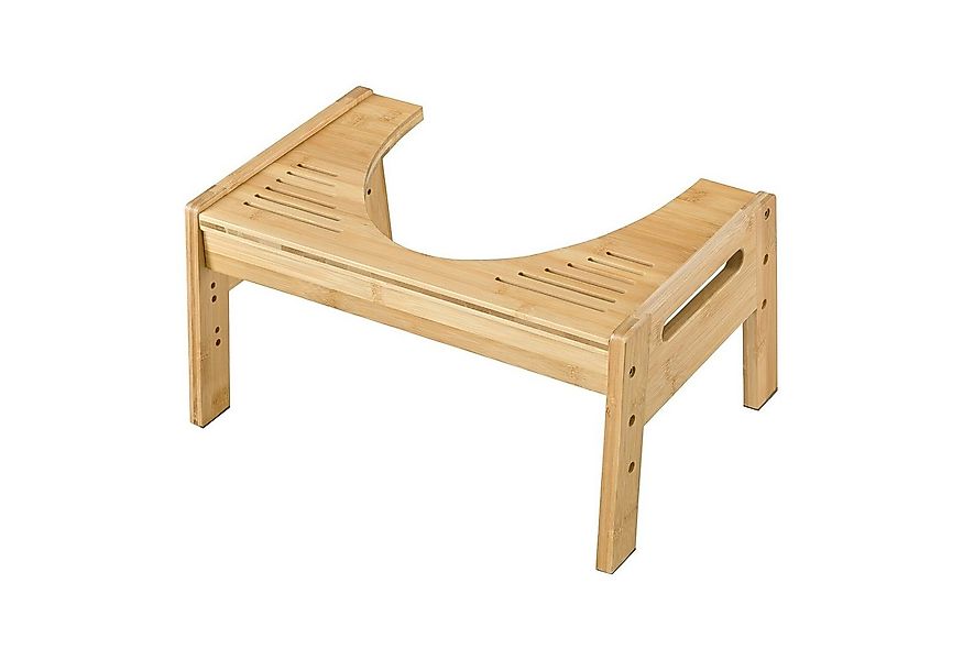 en.casa Badhocker, »Kalajoki« Toilettenhocker WC-Tritthocker Bambus günstig online kaufen