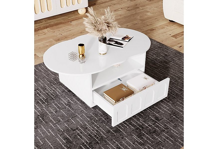 REDOM Couchtisch Wolkenform Wohnzimmertisch (Beistelltisch, 1-St., mit Push günstig online kaufen