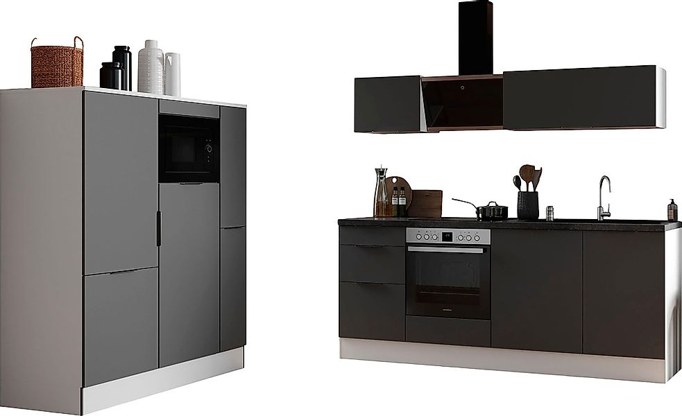 RESPEKTA Küche "Elisabeth", vormontiert, inkl. E-Geräte, Breite 370 cm günstig online kaufen