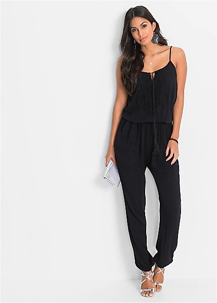 bonprix Jumpsuit "Jumpsuit aus strukturierter Viskose" Jumpsuit aus struktu günstig online kaufen