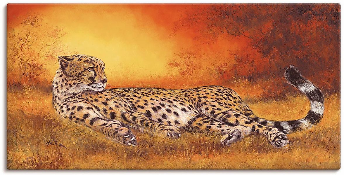 Artland Wandbild "Gepard" Geparden Bilder 1 Stk. tlg. als Alubild, Outdoorb günstig online kaufen