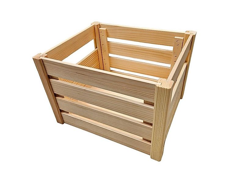 Teramico Holzkiste Unbehandelte Holzkiste, 34,5cm, Aufbewahrungsbox günstig online kaufen