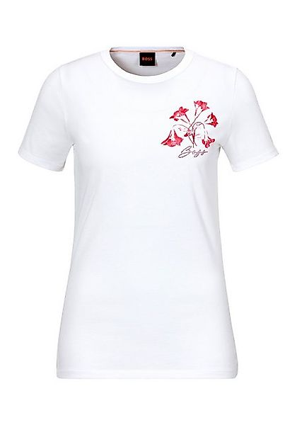 BOSS ORANGE T-Shirt Elogo Print Premium günstig online kaufen