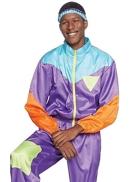 Leg Avenue Kostüm 80er Ballonseide Trainingsanzug, Damit war man früher hip günstig online kaufen