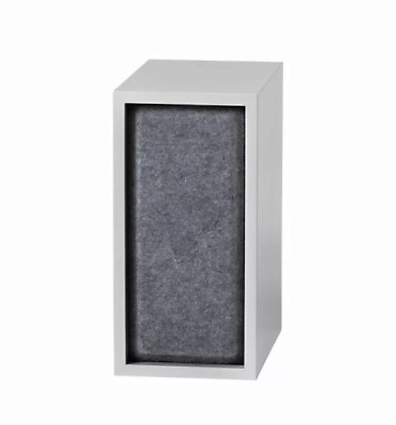 Akustikplatte  textil grau / für Regal Stacked Small - 43 x 21 cm - Muuto - günstig online kaufen