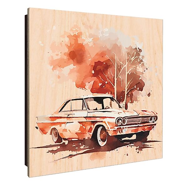 Banjado Schlüsselkasten Holz 30x30cm Schwarz Scharnier Rechts 50 Haken Desi günstig online kaufen
