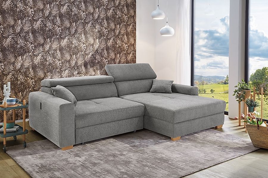 Jockenhöfer Gruppe Ecksofa "Slider L-Form, B: 277 cm, mit 60 cm elektrische günstig online kaufen