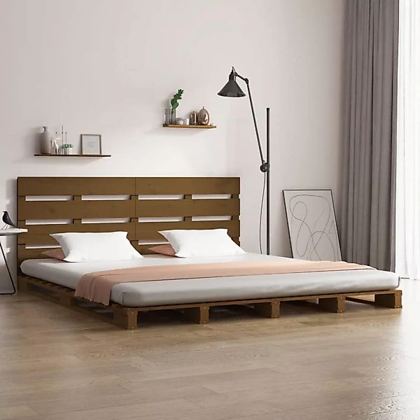 Vidaxl Massivholzbett Honigbraun 120x190 Cm Kiefer 4ft Small Double günstig online kaufen