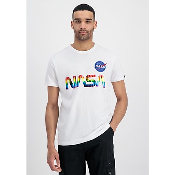 Alpha Industries  T-Shirts & Poloshirts NASA Refl. T Metal - white/metal re günstig online kaufen