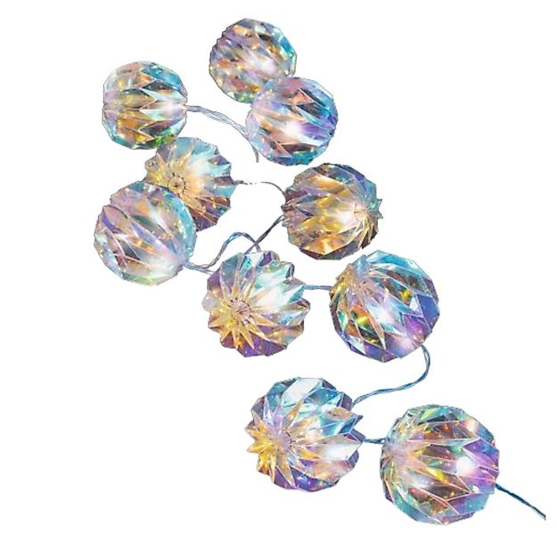 Home-trends24.de LED Laterne LED Lichterkette Regenbogen Ball Deko Tisch Be günstig online kaufen