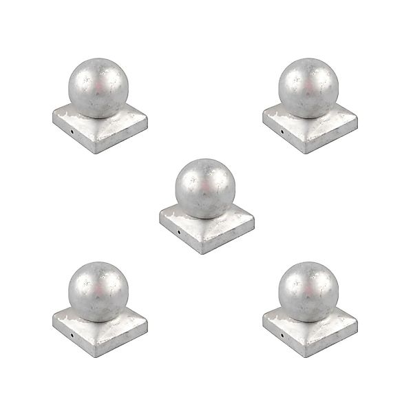 Holmwerk 5x Pfostenkappe Verzinkt 121mm Kugel Abdeckkappe Für Pfosten 12x12 günstig online kaufen