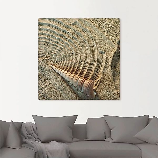 Artland Wandbild »Zen IV - Muschel im Sand«, Zen, (1 St.), als Alubild, Out günstig online kaufen