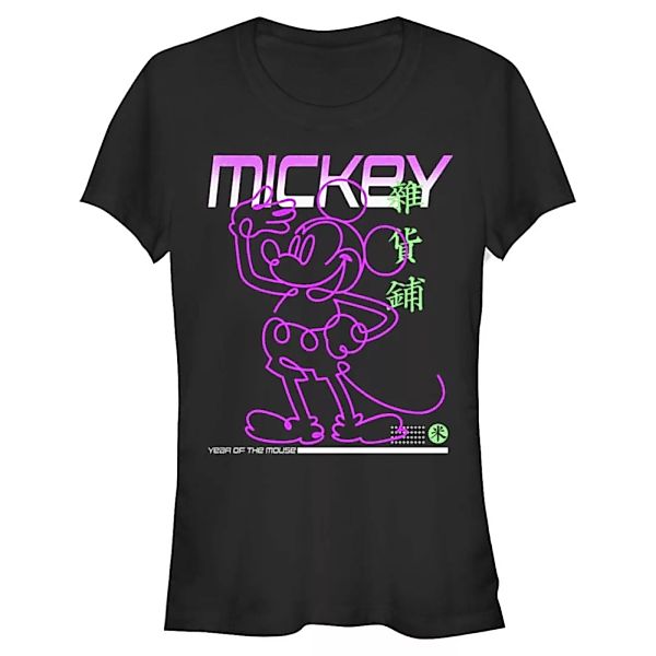 Disney - Micky Maus - Micky Maus Street Glow - Frauen T-Shirt günstig online kaufen