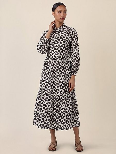 Apart Midikleid mit Stufenrock und Print günstig online kaufen