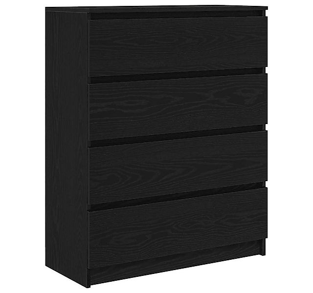 vidaXL Sideboard Sideboard Schwarz Eichen-Optik 80x35x99 cm Holzwerkstoff ( günstig online kaufen