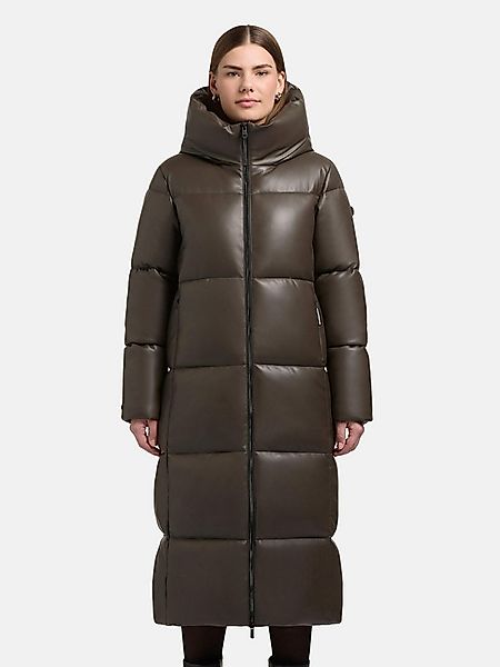 khujo Steppmantel Destiny Langer gesteppter Damen Mantel in Lederoptik günstig online kaufen