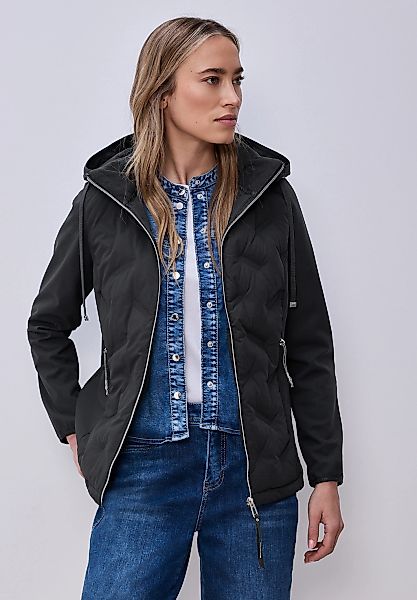 STREET ONE Steppjacke mit Kapuze mit Kapuze und Strukturmix günstig online kaufen
