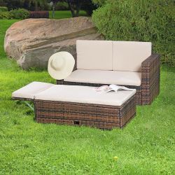 Melko Gartenlounge-Set Gartensofa Lounge Sessel Gartenmöbel günstig online kaufen