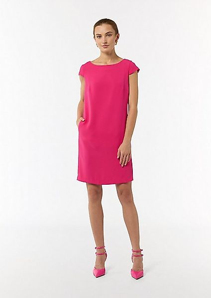 comma Midikleid Kleid Kurzes Kleid aus Crêpe günstig online kaufen