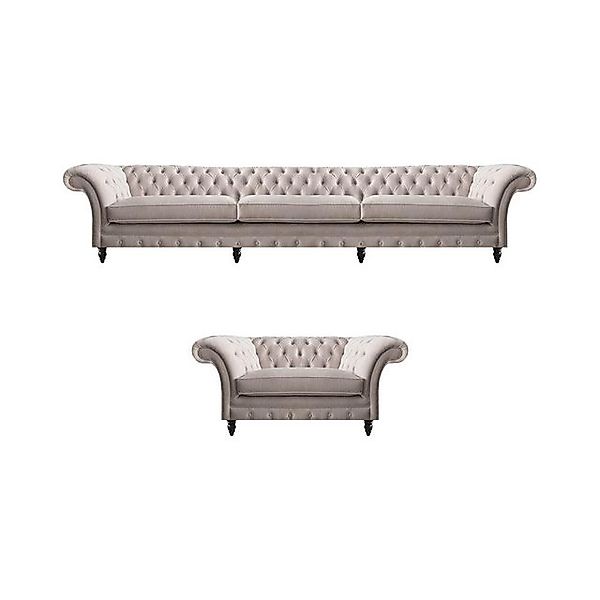 JVmoebel Chesterfield-Sofa Polstermöbel Sofa Dreisitze Einrichtung Sessel W günstig online kaufen