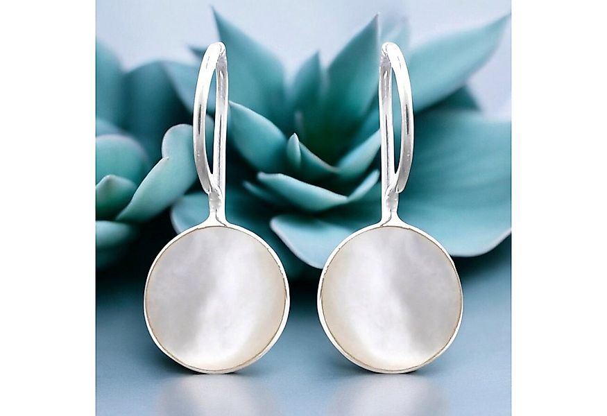MadamLili Paar Ohrhänger 925 Sterling Silber Perlmutt Ohrringe - Minimalist günstig online kaufen