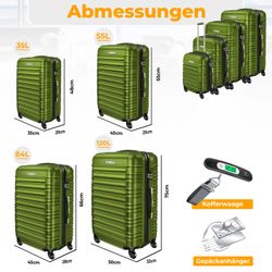 KESSER Kofferset, 4 Rollen, (4 tlg), günstig online kaufen