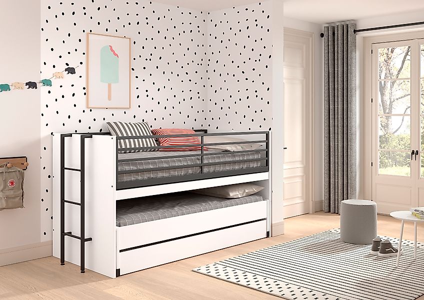 Home affaire Etagenbett, (Made in Europe), für kleine Räume, 2 Liegefl., Be günstig online kaufen