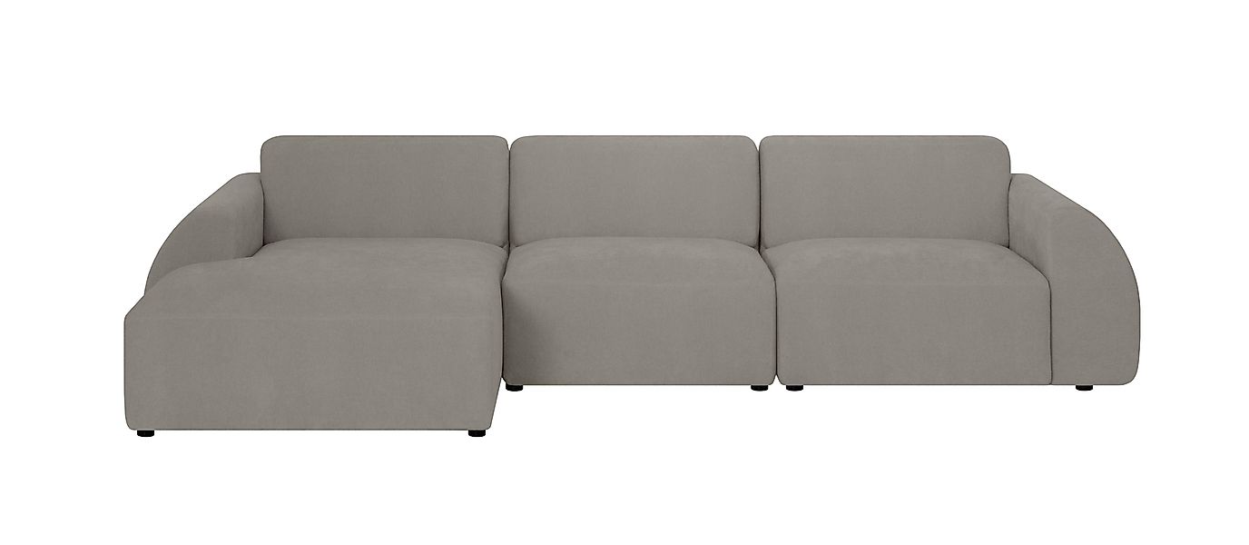 NADUVI Collection | Ecksofa Mattis links 3-Sitzer Bouclé günstig online kaufen