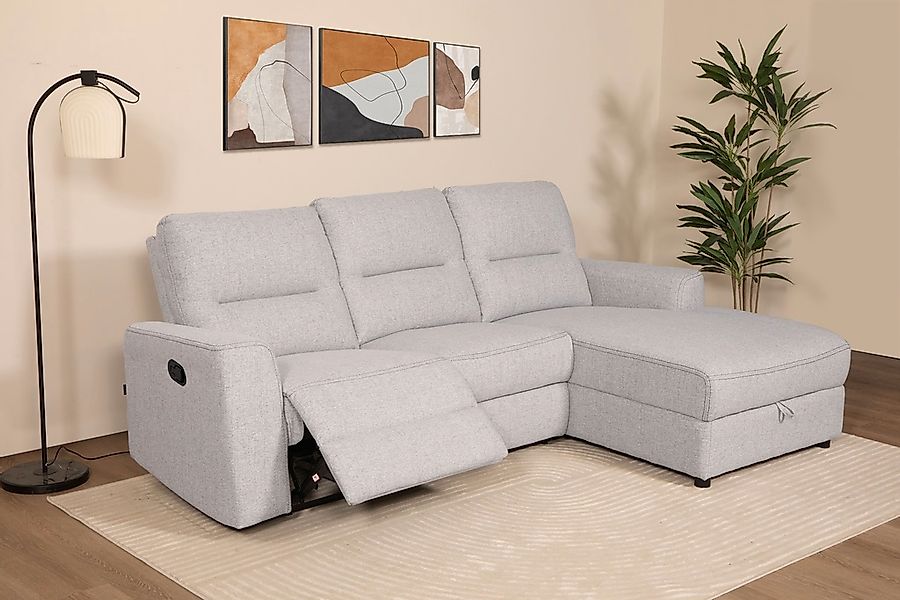 Home affaire Ecksofa "VENOIR, L-Form, 250 cm, manuelle u. elektrische Funkt günstig online kaufen