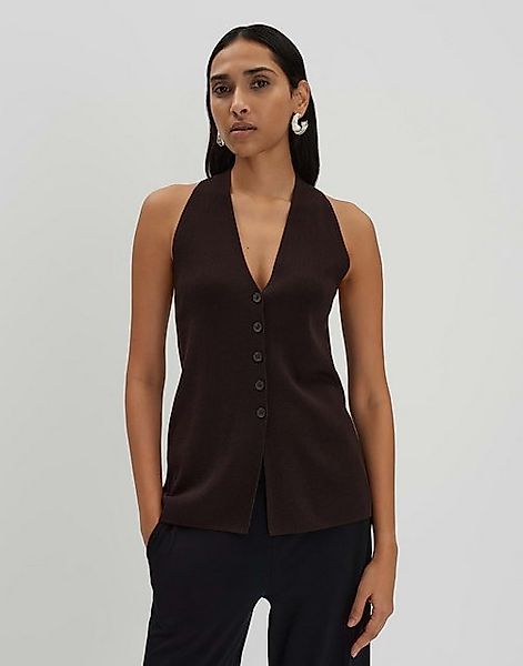 someday Strickweste TABRIELA Slim mit tiefem V-Ausschnitt günstig online kaufen