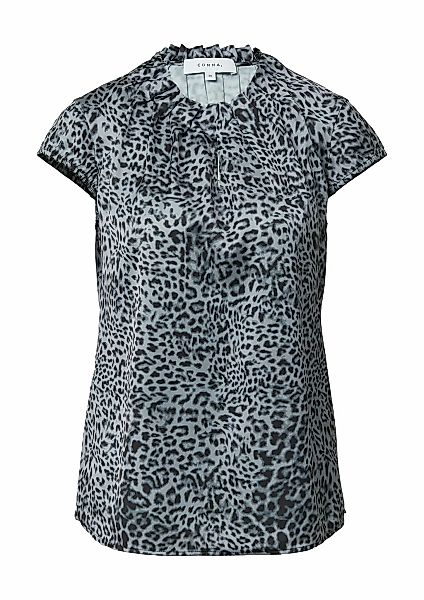 Comma Satinbluse, mit All-Over Print günstig online kaufen