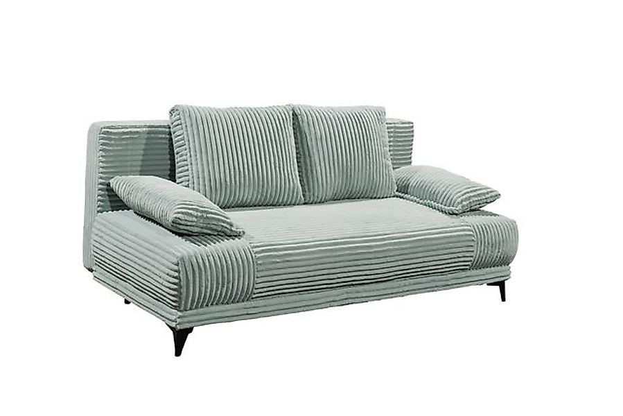 freiraum Schlafsofa SALLY Lux.3DL, Liegefläche 157x202cm, in Cord sage - 21 günstig online kaufen