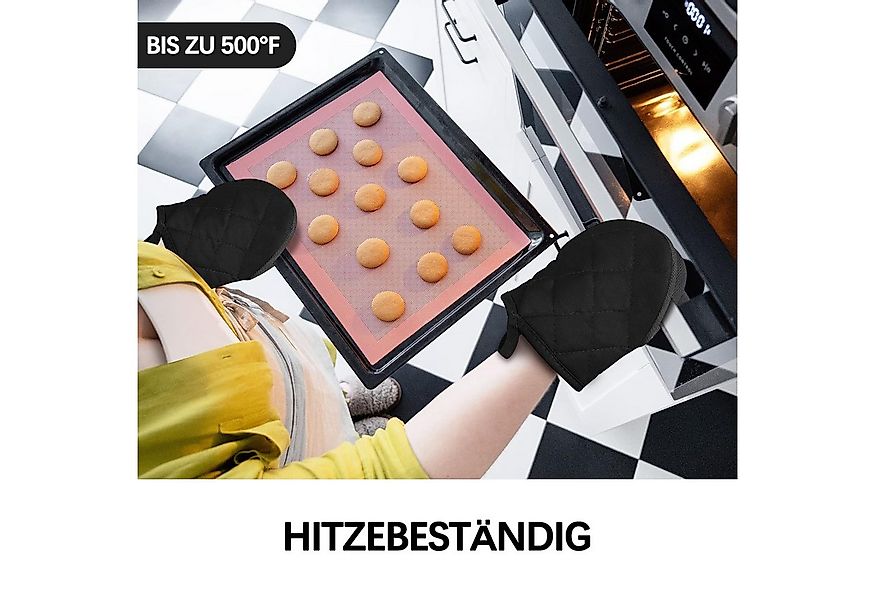 Auledio Topflappen 2er-Set Ofenhandschuhe, hitzebeständig bis 260°C, Rutsch günstig online kaufen